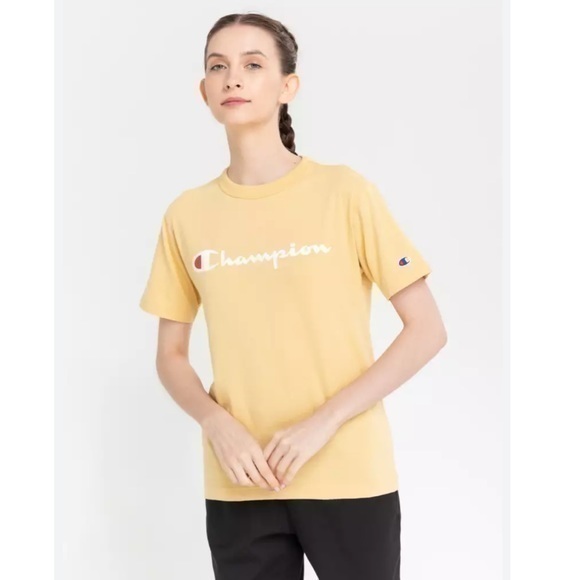 Champion Tops - Champions Yellow Logo T-Shirt